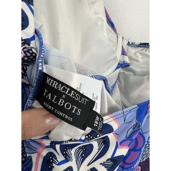 Talbots Blue and Purple Floral Bikini - Picture 4 of 8